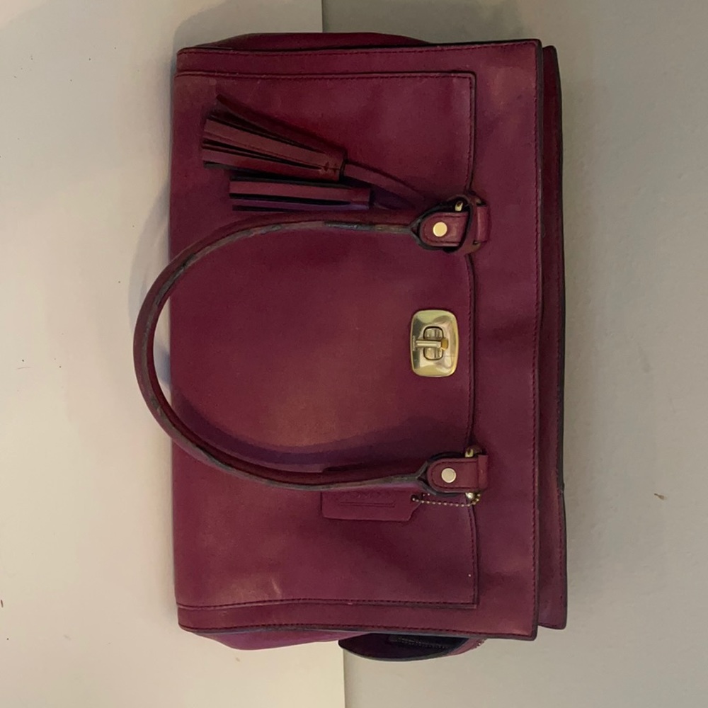 Well loved COACH leather purse